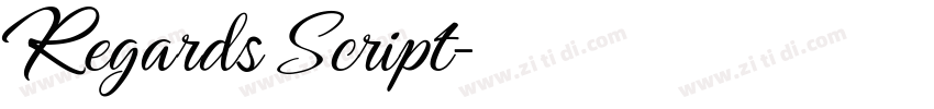 Regards Script字体转换